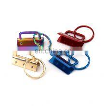 Lanyard Key Fob Hardware With Flat Ring Key Ring Wristlet Hardware Clamp Supplies thumbnail-5