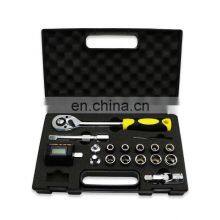 SHAHE Digital Torque Meter Mini Torque Adapter 1/2'' With Backlight Ratchet Wrench Set Car Bike Repair Torque Wrench Set thumbnail-5