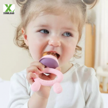 Baby Food Bite Bag Fruit and Vegetable Music Tooth Glue Baby Grinding Stick Eat Fruit Pacifier Side Food Device thumbnail-1