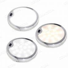 RGB Color Changing LED Under Cabinet Lights Kit Aluminum Slim Puck Lamps for Kitchen Counter Wardrobe Counter Furniture Ambiance Christmas Decor Lighting (6 Lights) thumbnail-1