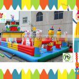 0.55mm Pvc Commercial Inflatable Jumping Fun City Inflatable Games Playground