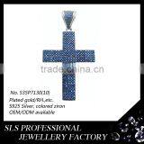 Hot and Fashion Hip-hop Jewelry for Boys Pendants White Gold Plated Silver Fish Design Pendant thumbnail-4