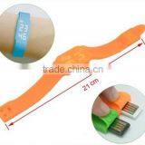 Colorful Bracelet LED Digital USB Watch 16gb USB Watch With Custom Logo