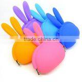 2015 Rabbit Ears Shaped Silicone Money Pouch/ Latest Designs Silicon Rubber Change Purse thumbnail-2