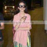 Wholesale Winter Ladies Fashion Wool Pink Pashmina Shawl thumbnail-2