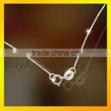 Fancy Long Chain 925 Silver Necklave Top Quality Women Necklace Jewelry thumbnail-1