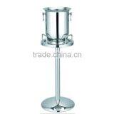 Unique Stainless Steel Ice Bucket With Stand