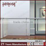 2015 Best Price Steel Pipe Stair Handrail Stair Glass Railing Prices Glass Railing