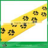 Sinicline Yellow Cute Dog Foot Mark Pattern Double Side Satin Tape thumbnail-1