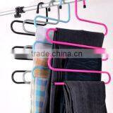 S-type Metal Pants Hangers,Closet Storage for Jeans Trousers Space Saver Storage Rack Quality Choice thumbnail-3