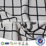 Men's t Shirt Fabric 4 Way Strench Plaid Printed Polyester Lycra Fabric thumbnail-1