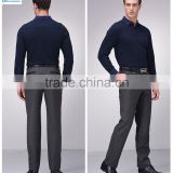 Fine texture top brand men's business suits pants formal plus size Custom Linen Wool suit pants