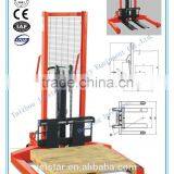 Wide Leg Efficency Manual Mobile Hydraulic Stacker for Sale