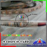12V/ 24V DC LED Strip RGBW Ip20, SMD 5050 LED Light Strip RGB+w 60leds/m thumbnail-5
