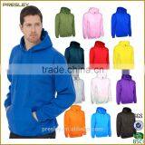 New Fashion Pocket Customized Wholesale Plain White Hoodie Men thumbnail-1