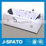 2015 Luxury Rectangle Air Bubble LED Sitting Bathtub thumbnail-1