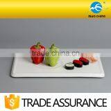 14'' White Fine China Rectangular Ceramic Big Tray thumbnail-2