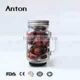500ml Drinking Glass Mason Jar With Handle thumbnail-6