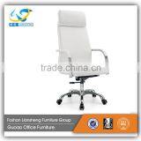 Functional Exective Middle Back White Leather Office Chair GAC036B thumbnail-2