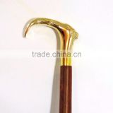 Beautiful vintage brass Lion face walking stick/Stylish walking stick wk1141