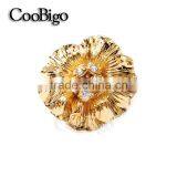 Fashion Jewelry Zinc Alloy Charming Rhinestone Flower Ring Women Party Show Gift Dresses Apparel Promotion Accessories thumbnail-2