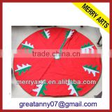 Yiwu supplier hot new 60 velvet red penguin christmas tree skirts made in china
