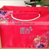 Foldable large shopping bag with zipper for quilt packing