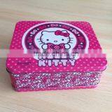 Rectangle Walmart Tin Box Tin Cans for Paint With Handle, Handle Tin Box