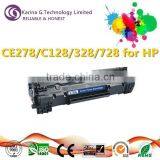 Supply CE278/C128/328/728 copier toner cartridge ,with 100% pre-tested,made in Zhuhai