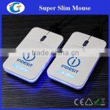 Super Flat Wired Mouse Computer With Retractable Cable