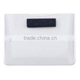 Horizontal Clear Badge Holder w/ Magnetic Clip