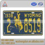 Customizable Embossed Illuminated License Plate for Decoration