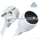 NF Approval French Extension Cord/VDE Approval Male Female ac Power Plug