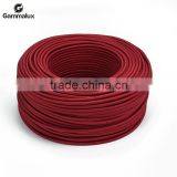 Wire Red Fabric Textile Power Cord,Colourful Fabric Electric Cord Round
