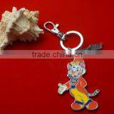Nice Kitty Cartoon Character Zinc Alloy Carabiner Keychain