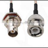 RF Cable Assembly BNC Male to BNC Female Bulkhead Cable RG316 thumbnail-1