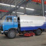 New Arrival Yellow Color Customized Top Sell Dongfeng153 6cbm 6m3 Garbage Box Street Sweeper Truck thumbnail-5