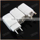 US UK EU Plug 5V 2.4A Dual USB Travel Charger White thumbnail-1