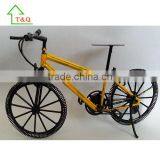 Miniature Yellow Die Cast Road Bicycle 1/10 Scale thumbnail-1