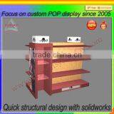 ODM & OEM Food Accessory Products Wood Display Shelves for Supermarket Promotion thumbnail-2