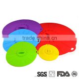 OEM silicone pot cover lid set ,silicone suction lids for bowl, silicone lids spill