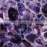 Square Amethyst Gemstone Slabs , Natural Amethyst Stone Slabs