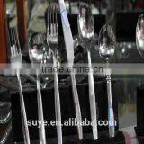 Best Quality Porcelain Handle Stainless Steel Knives Fork and Spoon Flatware Cheap thumbnail-5