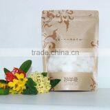 Hot Sell Resealable Brown Kraft Food Packaging Paper Bags With Window