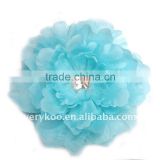 New Baby Silk Peony Flower with Clips Hair Accessory
