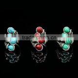 Fashionable Style Costume Jewellery Two Stone Ring Designs thumbnail-1