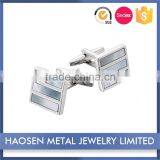 Super Quality Abalone MOP Blue Shell With Onyx Men'S Stone Rhinestone Cufflinks thumbnail-5