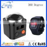 2016 New Item Wrist Remote Control Underwater 360 Video Photo Camera 4k Action Camera