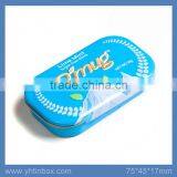 Slide Top Metal Mint Candy Tin Box