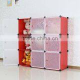 3-Shelf Bookcase Storage Bookshelf Adjustable Plastic Furniture Book Shelving Units